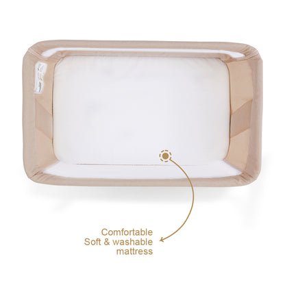 TEKNUM All In One, 0-4 Years Bedside Crib Cot & Sofa Expansion Pack - Ivory