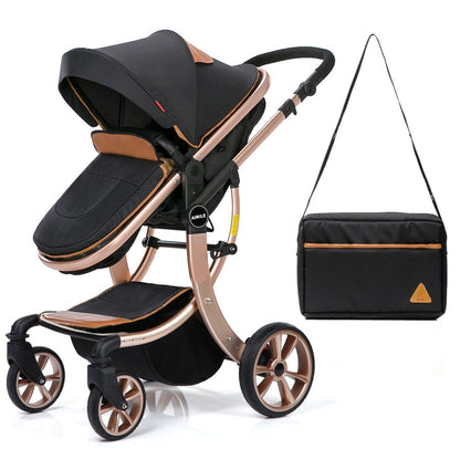 TEKNUM - 3in1 Luxury Pram Stroller - Black