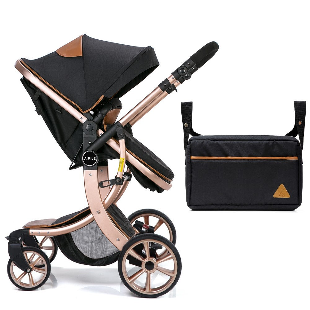 TEKNUM - 3in1 Luxury Pram Stroller - Black