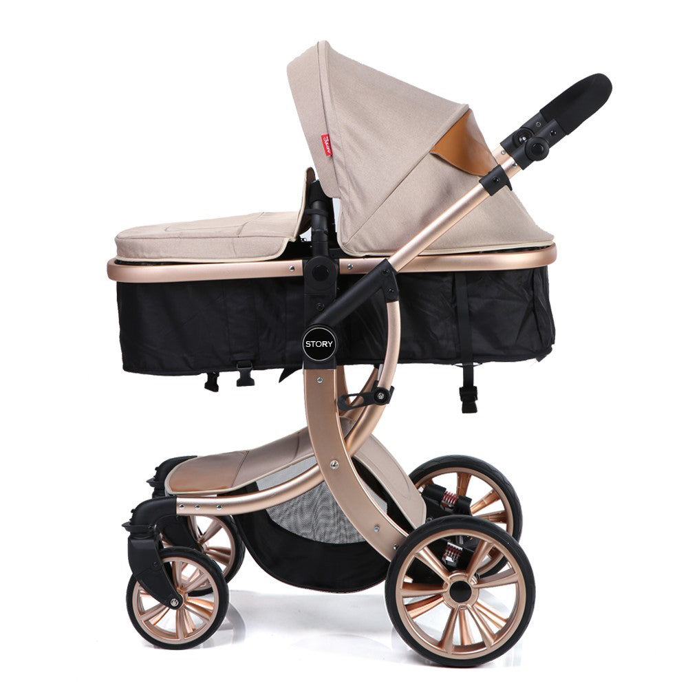 TEKNUM - 3in1 Luxury Pram Stroller - Khaki
