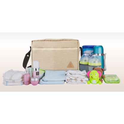 تيكنوم - عربة أطفال فاخرة 3 في 1 - كاكي