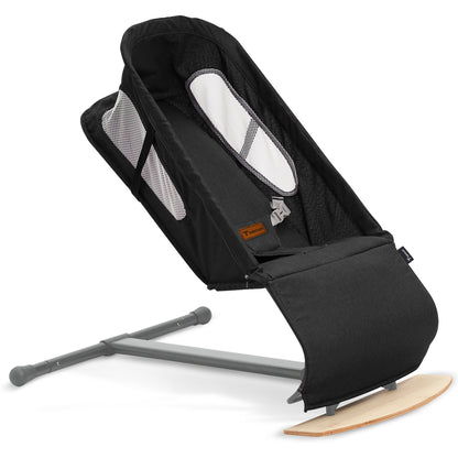 TEKNUM Baby Bouncer w/Grab Toys - Wooden Black