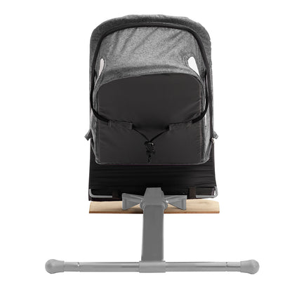 TEKNUM Baby Bouncer w/Grab Toys - Wooden Dark Grey