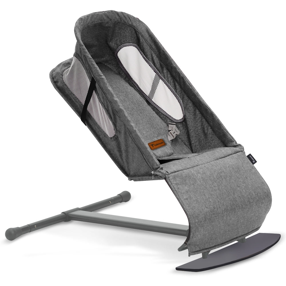 TEKNUM Baby Bouncer w/Grab Toys - Dark Grey