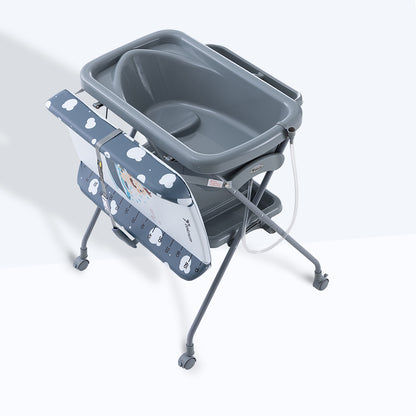 Teknum 2-in-1 Baby Bath & Changing Table - Dark Grey