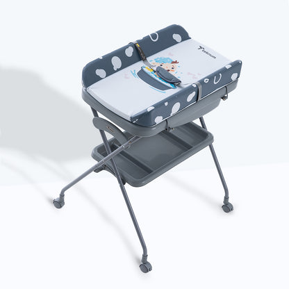 Teknum 2-in-1 Baby Bath & Changing Table - Dark Grey