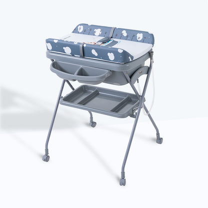 Teknum 2-in-1 Baby Bath & Changing Table - Dark Grey