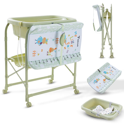 Teknum 2-In-1 Bath Tub & Changing Table - Green