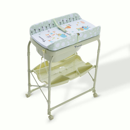 Teknum 2-In-1 Bath Tub & Changing Table - Green