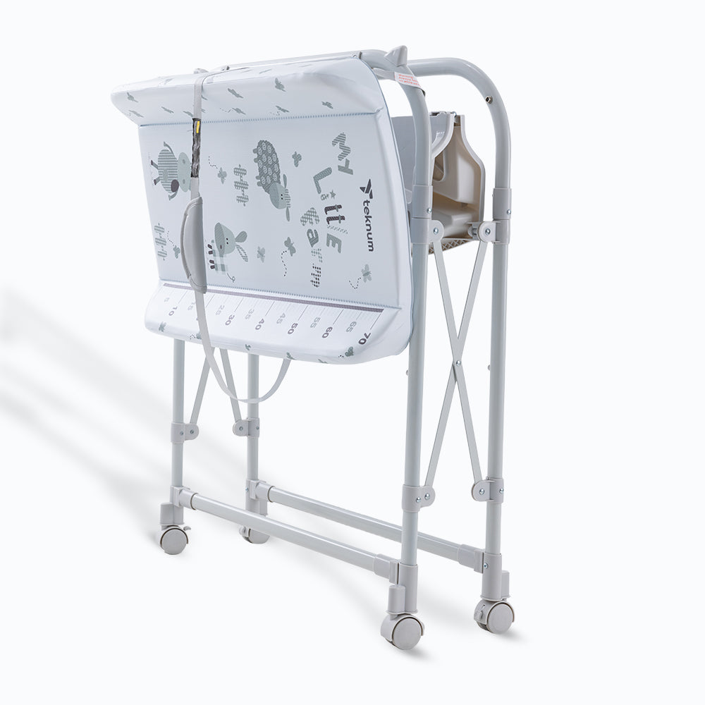 Teknum 2-In-1 Bath Tub & Changing Table - Grey