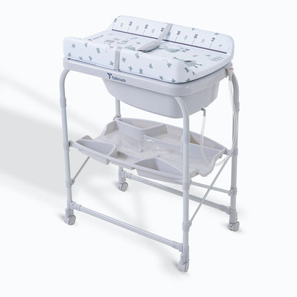 Teknum 2-In-1 Bath Tub & Changing Table - Grey