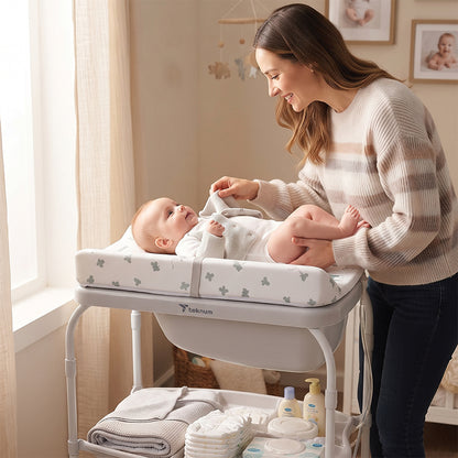 Teknum 2-In-1 Bath Tub & Changing Table - Grey