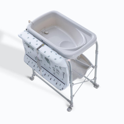 Teknum 2-In-1 Bath Tub & Changing Table - Grey