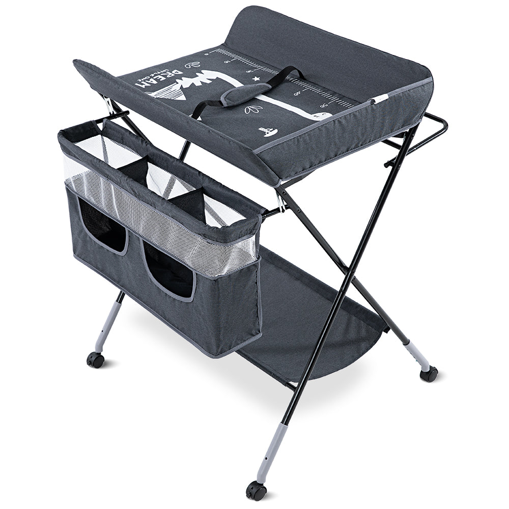 TEKNUM 4 - in - 1 Diaper Changing Table Organizer - Charcoal Grey