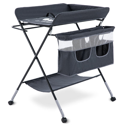TEKNUM 4 - in - 1 Diaper Changing Table Organizer - Charcoal Grey