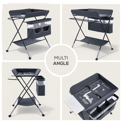 TEKNUM 4 - in - 1 Diaper Changing Table Organizer - Charcoal Grey