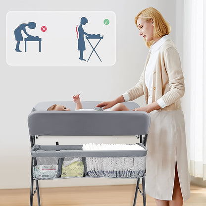 TEKNUM 4 - in - 1 Diaper Changing Table Organizer - Grey