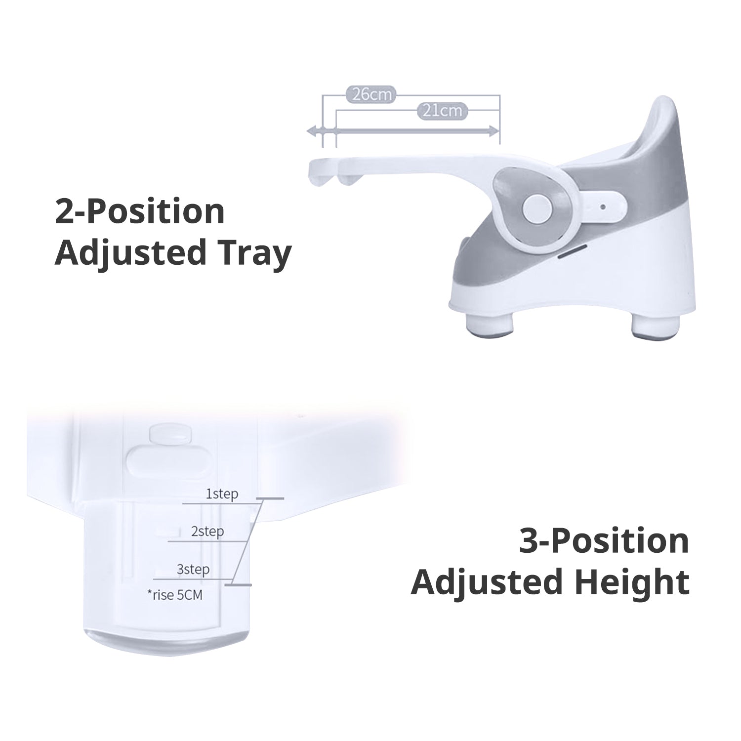 TEKNUM Portable Booster Chair - Grey