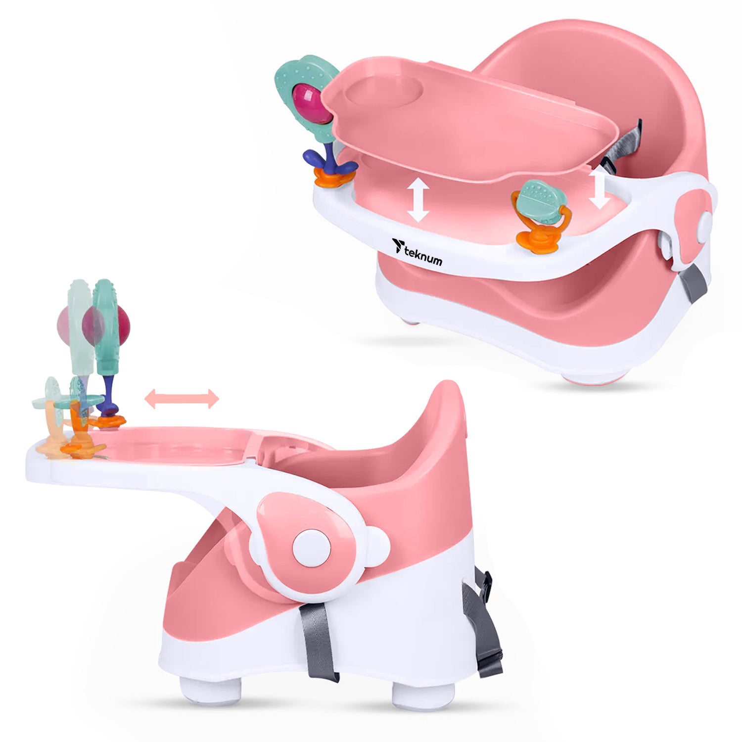 TEKNUM Portable Booster Chair - Pink