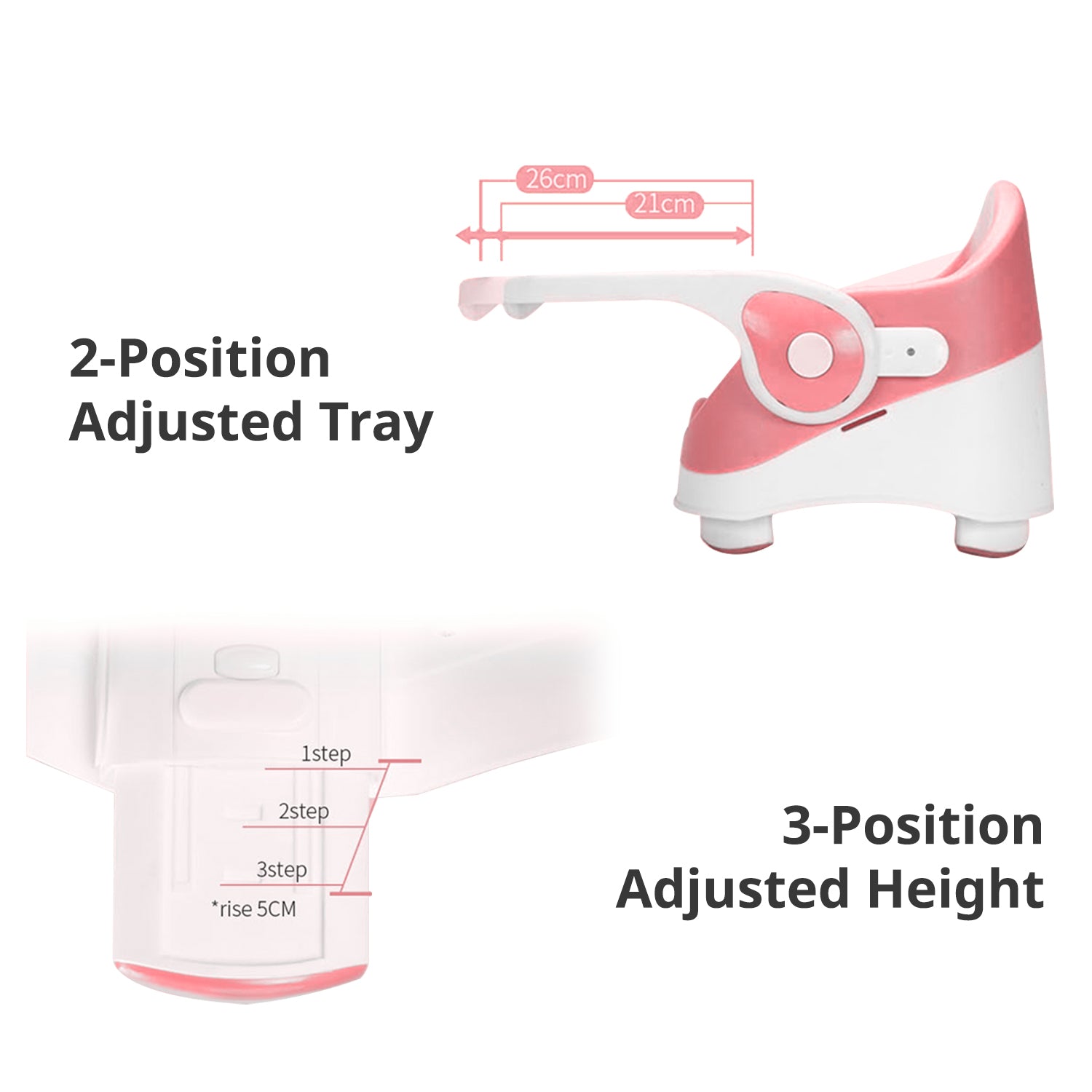 TEKNUM Portable Booster Chair - Pink