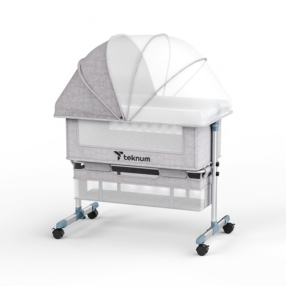 TEKNUM Bedside Crib - Grey