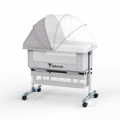 TEKNUM Bedside Crib - Grey