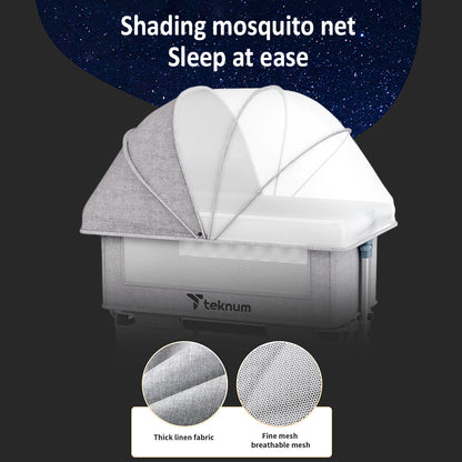 TEKNUM Bedside Crib - Grey