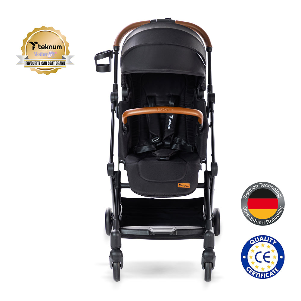 TEKNUM Compacto Auto Fold 360°  Reversible Stroller - Black