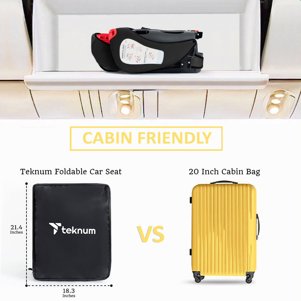 TEKNUM Pack and Go Foldable Car Seat Black