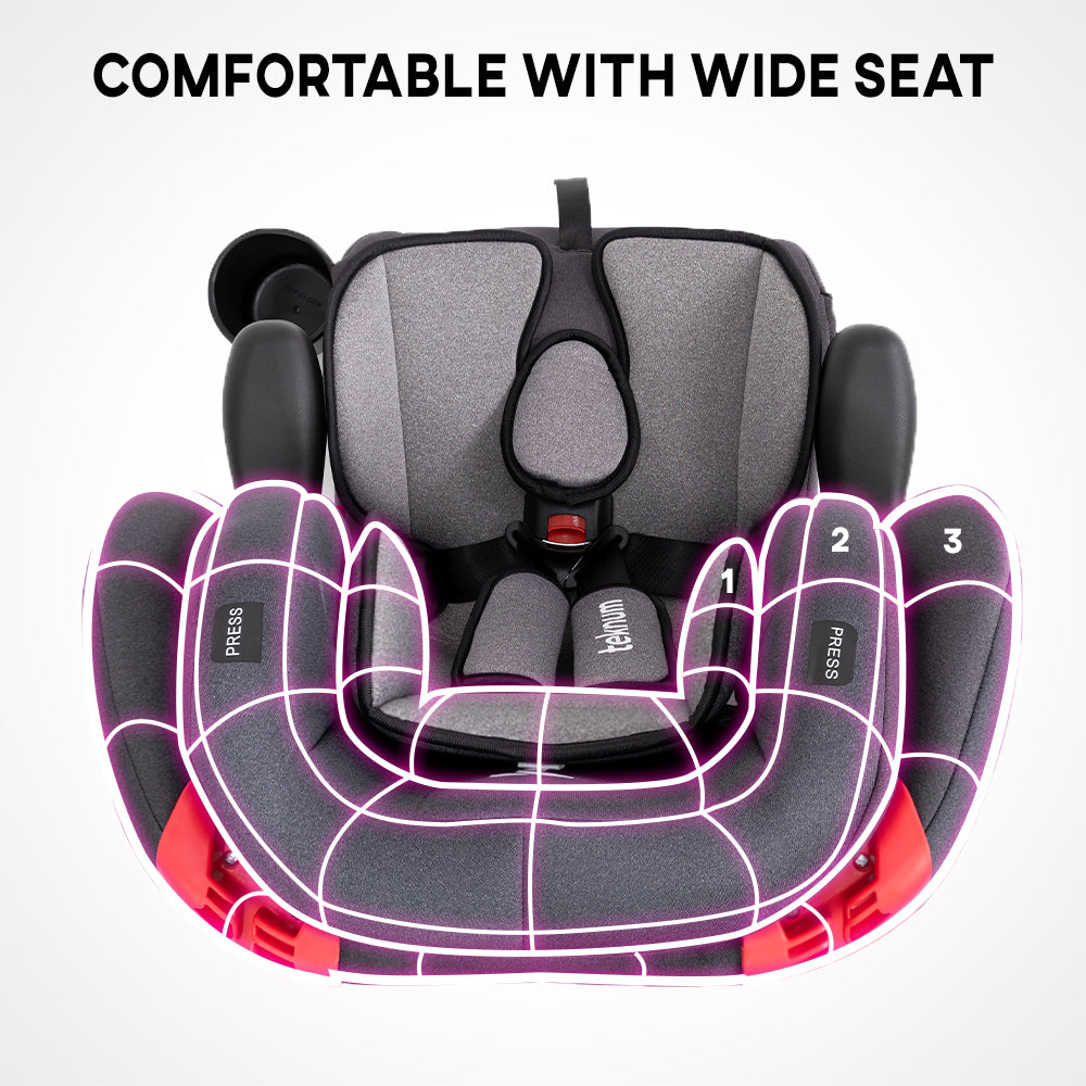 TEKNUM Pack and Go Foldable Car Seat Grey
