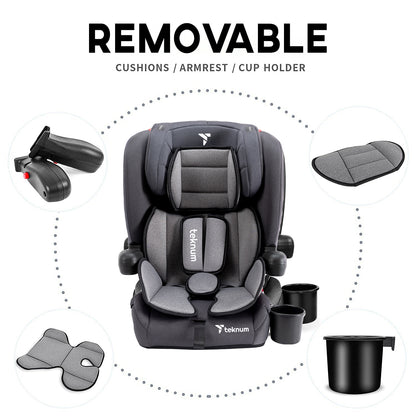TEKNUM Pack and Go Foldable Car Seat Grey
