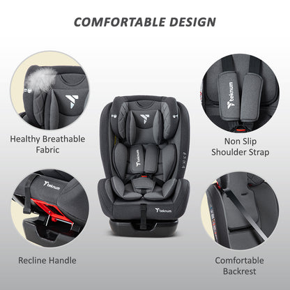 TEKNUM Evolve 2 Car Seat 0-12yrs - Grey