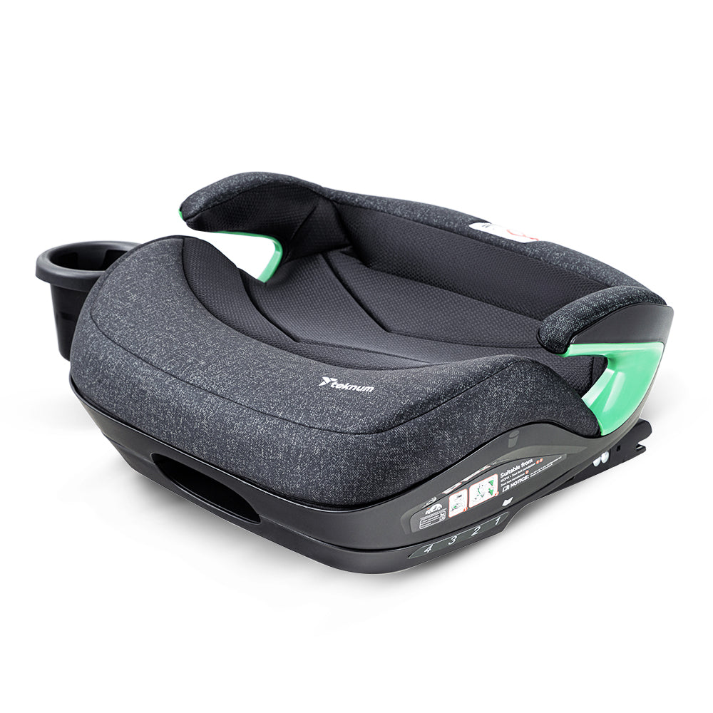 TEKNUM Car Seat I-Size Booster with 4 Reclining Mode & Isofix - Grey