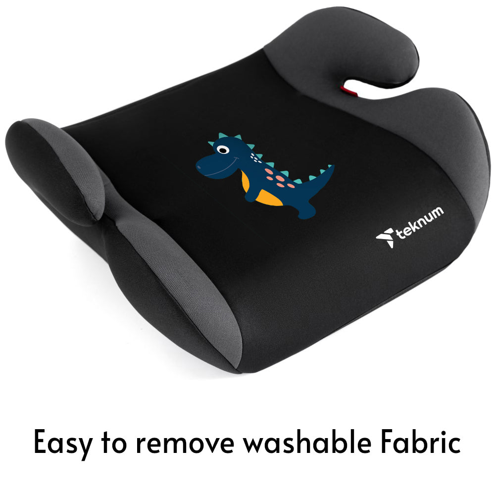 TEKNUM Happy Dinosaur Car Seat Booster - Grey