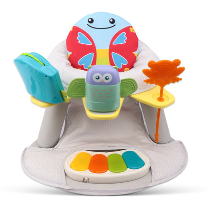 TEKNUM 2 - IN - 1 Dining Chair/Toddler Play Seat W/Pedal Piano - Butterfly