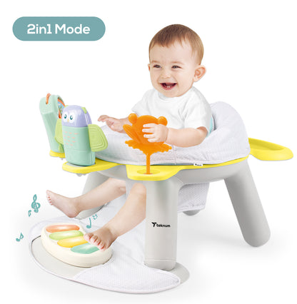 TEKNUM 2 - IN - 1 Dining Chair/Toddler Play Seat W/Pedal Piano - Butterfly