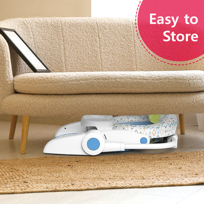 TEKNUM Baby Portable Dining Feeding Chair and Recliner Activity Chair - Elephant