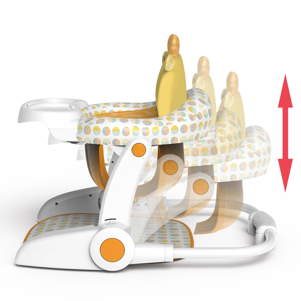 TEKNUM Baby Portable Dining Feeding Chair and Recliner Activity Chair - Giraffe