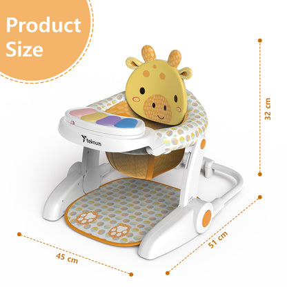 TEKNUM Baby Portable Dining Feeding Chair and Recliner Activity Chair - Giraffe