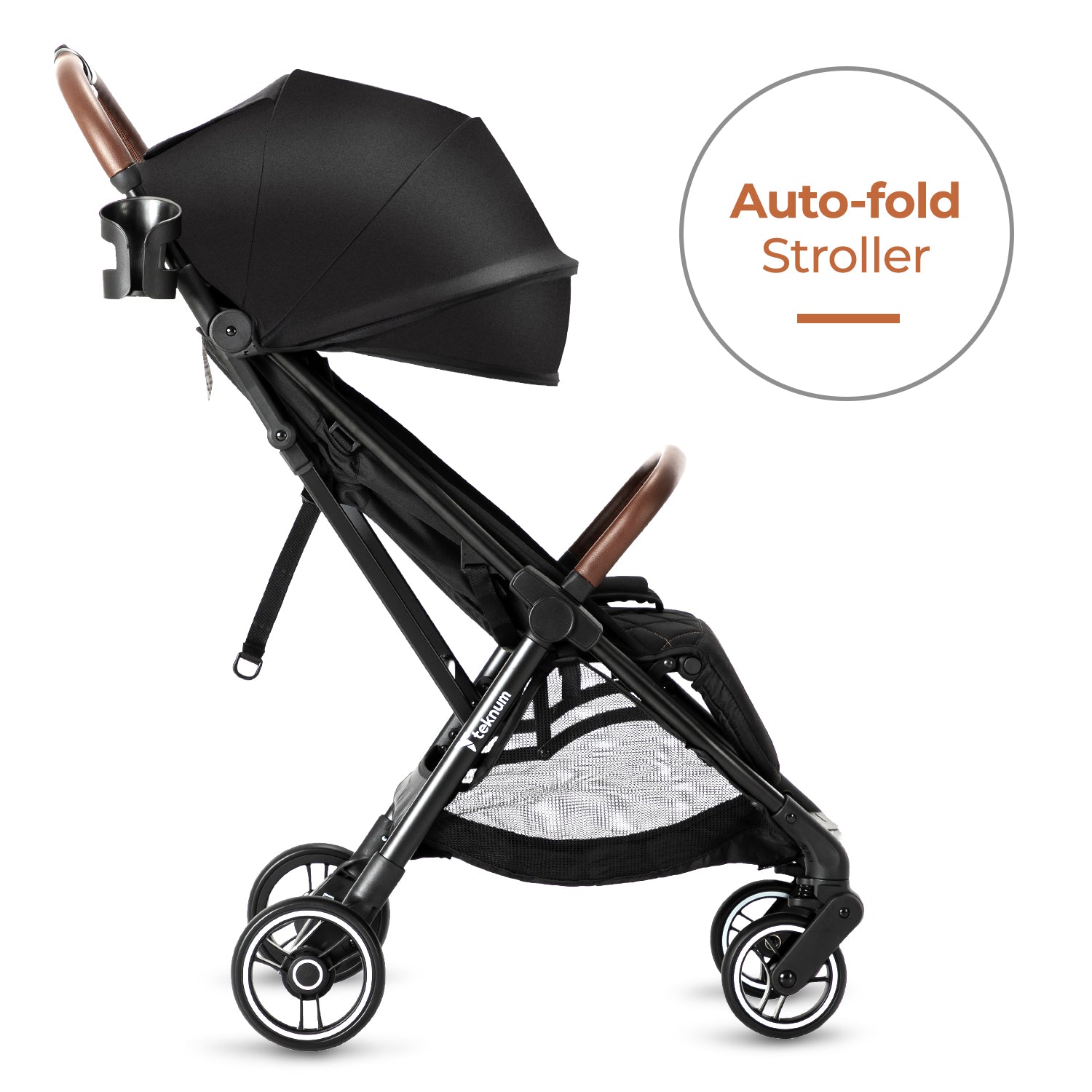 TEKNUM Travel EXPLORER 2 Auto Fold Stroller - Black