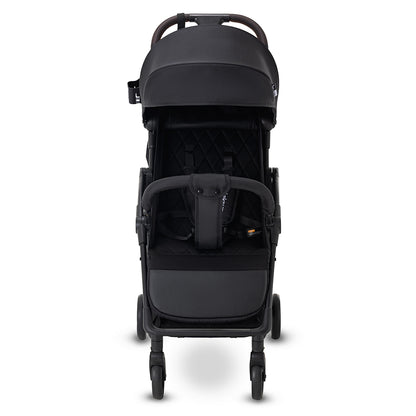 Teknum Explorer 4 Cabin-Friendly Stroller – One-Hand Auto-Fold Reclining Baby Stroller, Black