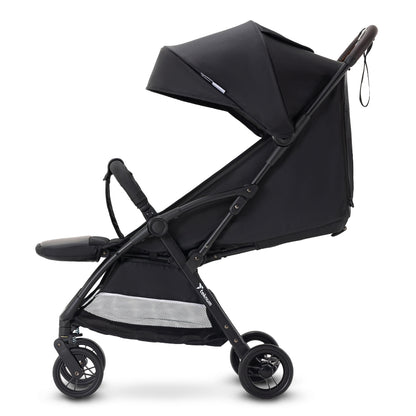 Teknum Explorer 4 Cabin-Friendly Stroller – One-Hand Auto-Fold Reclining Baby Stroller, Black