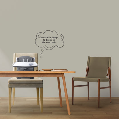 TEKNUM 3-IN-1 Kids Foldable Dining Booster Chair - Grey