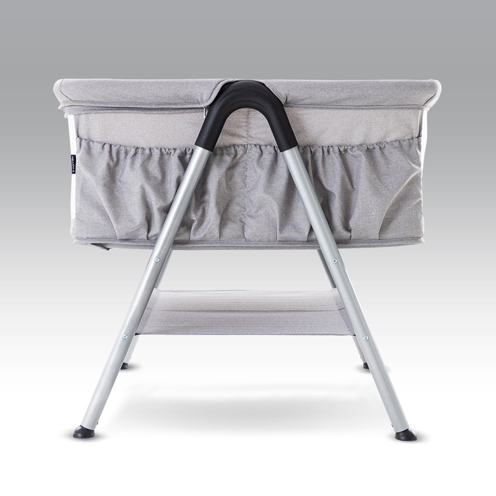 TEKNUM FELLOW 2 Twin Bedside Crib Bassinet - Grey