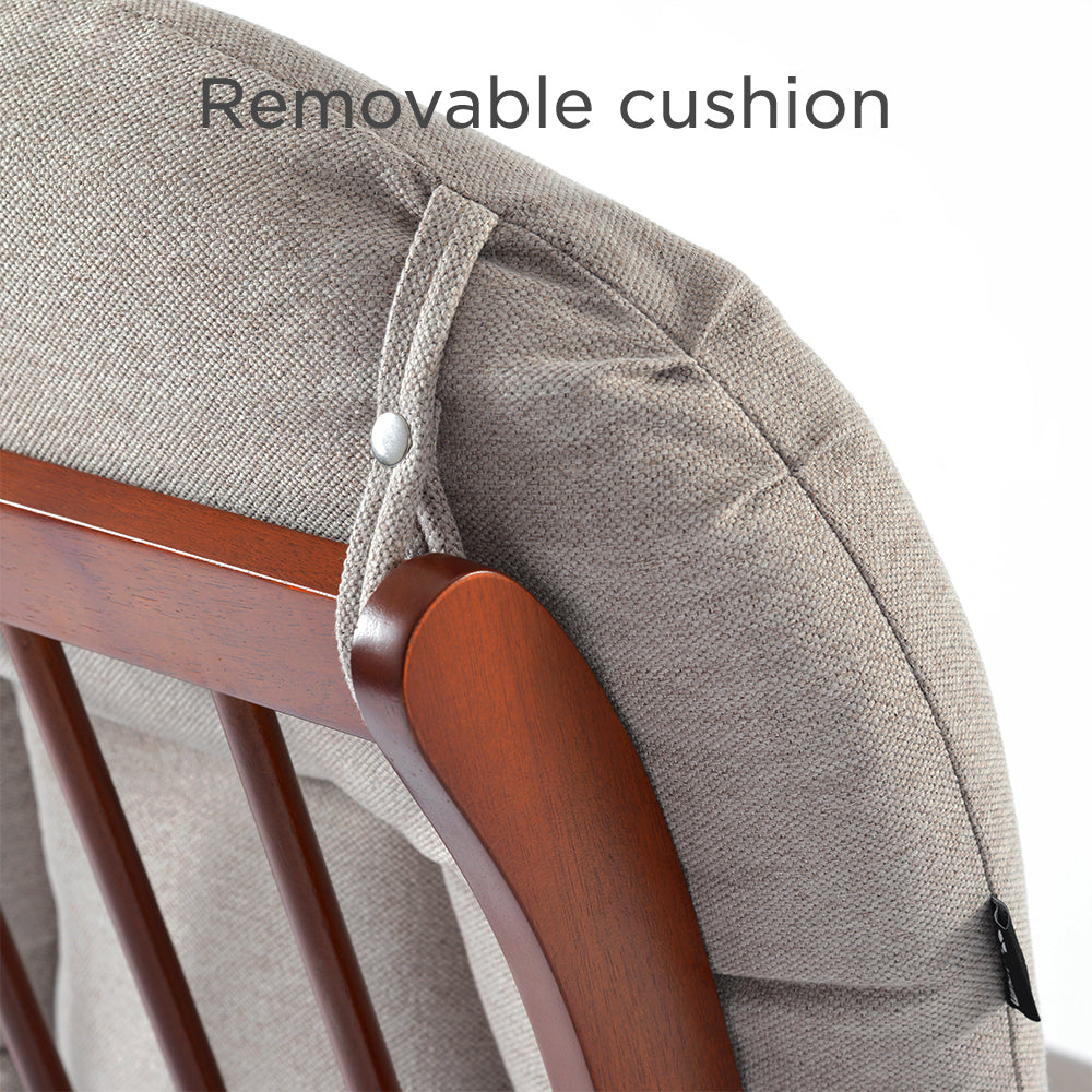 كرسي انزلاقي فاخر من TEKNUM مع طقم مسند قدم - بيج