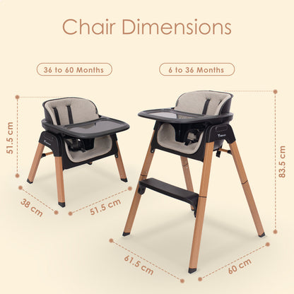 TEKNUM Luxuro High Chair - Black