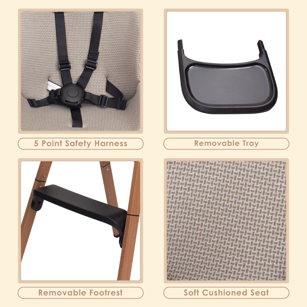 TEKNUM Luxuro High Chair - Black