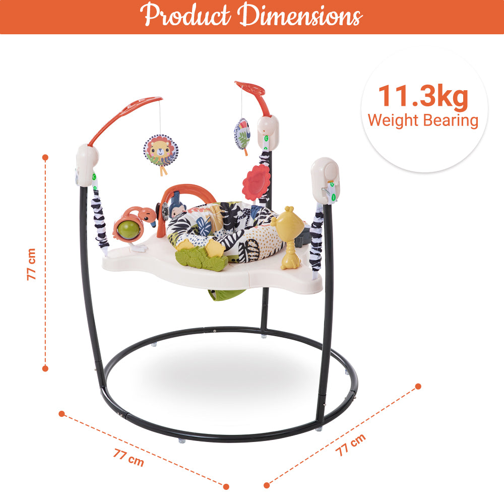 TEKNUM Baby Activity Jumper with Music and Toys - Blue