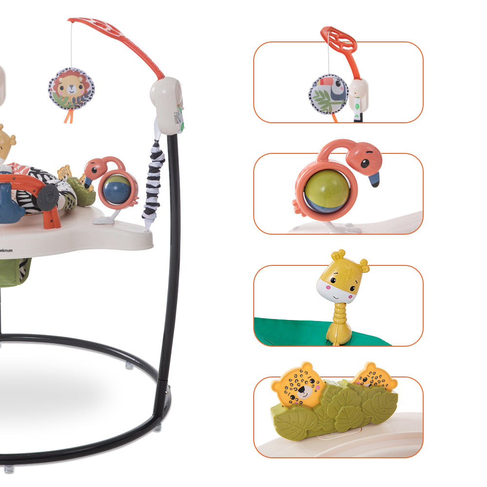 TEKNUM Baby Activity Jumper with Music and Toys - Blue