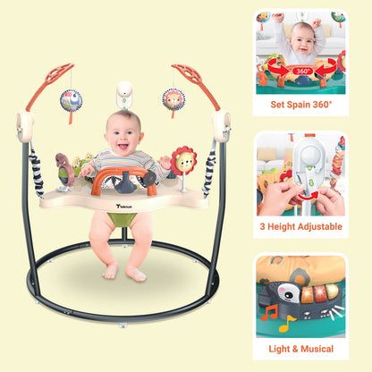TEKNUM Baby Activity Jumper with Music and Toys - Blue